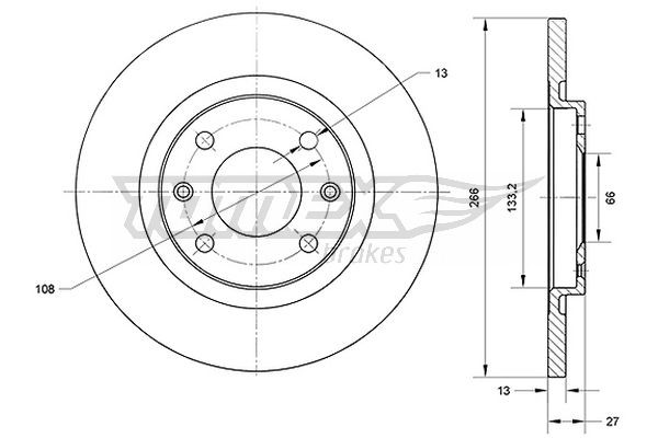 TOMEX Brakes Bremsscheibe